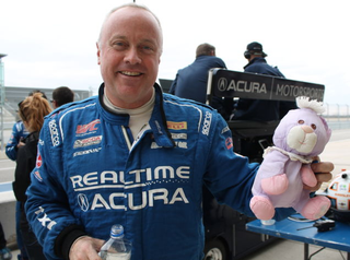 Illustration for article titled Racing Drivers With Easter Bunnies Are The Best Thing Ever